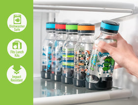 REDUCE WaterWeek bottle top view, compact design for travel