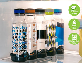 REDUCE WaterWeek multipack bottle set, 5-pack, ready for family hydration needs
