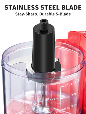 Reemix chopper with dishwasher safe parts for easy cleanup