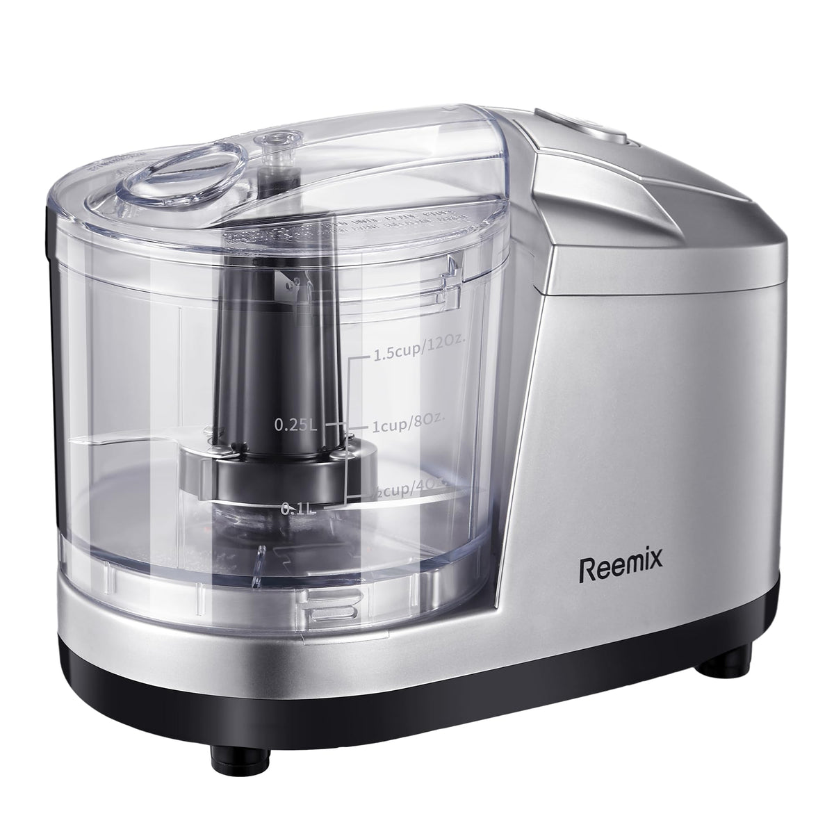 Reemix 1.5-cup chopper on counter for quick daily prep