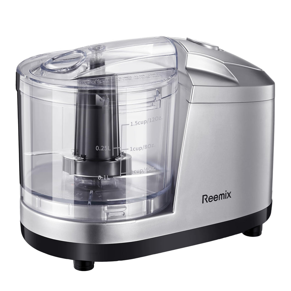 Reemix 1.5-cup chopper on counter for quick daily prep