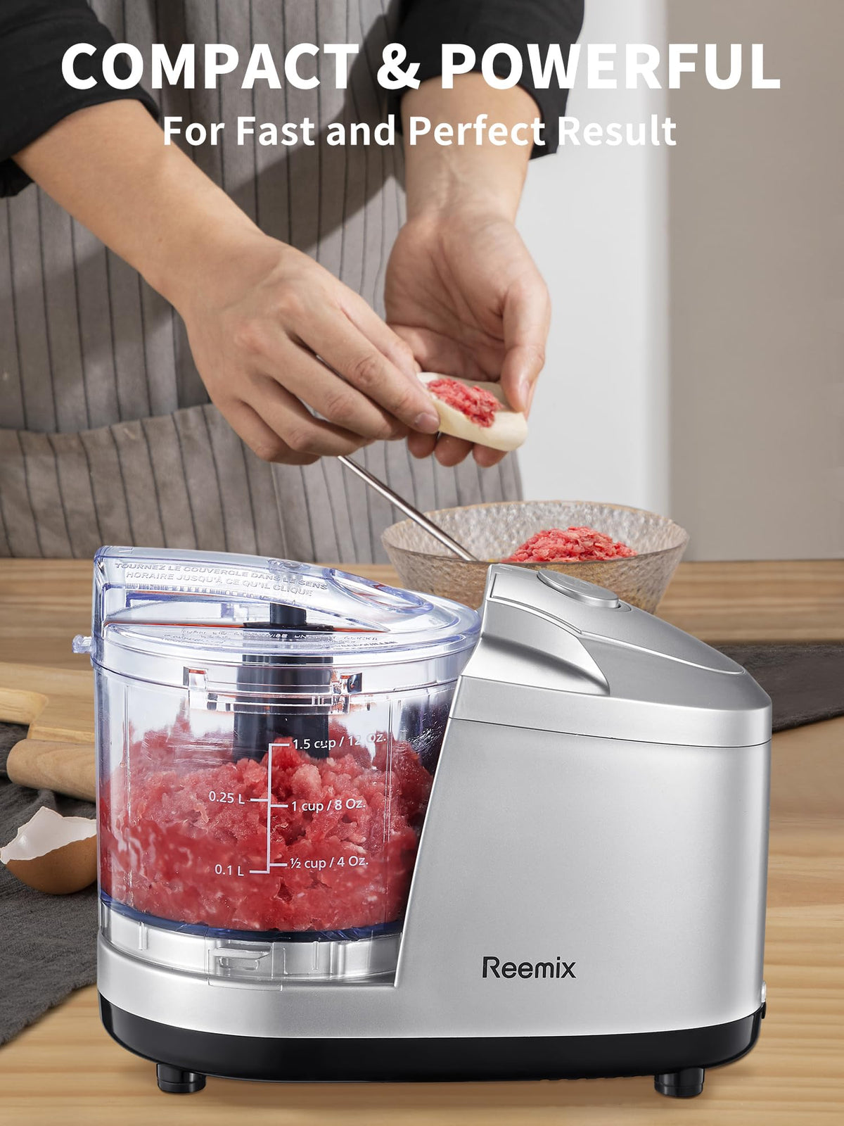 Reemix easy-clean assembly supports quick setup for next task