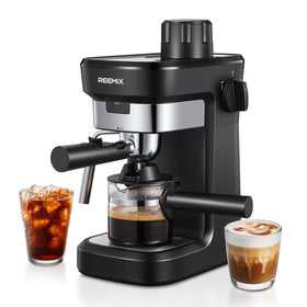 Reemix Espresso Machine crema shot at 6 bar delivers rich aroma