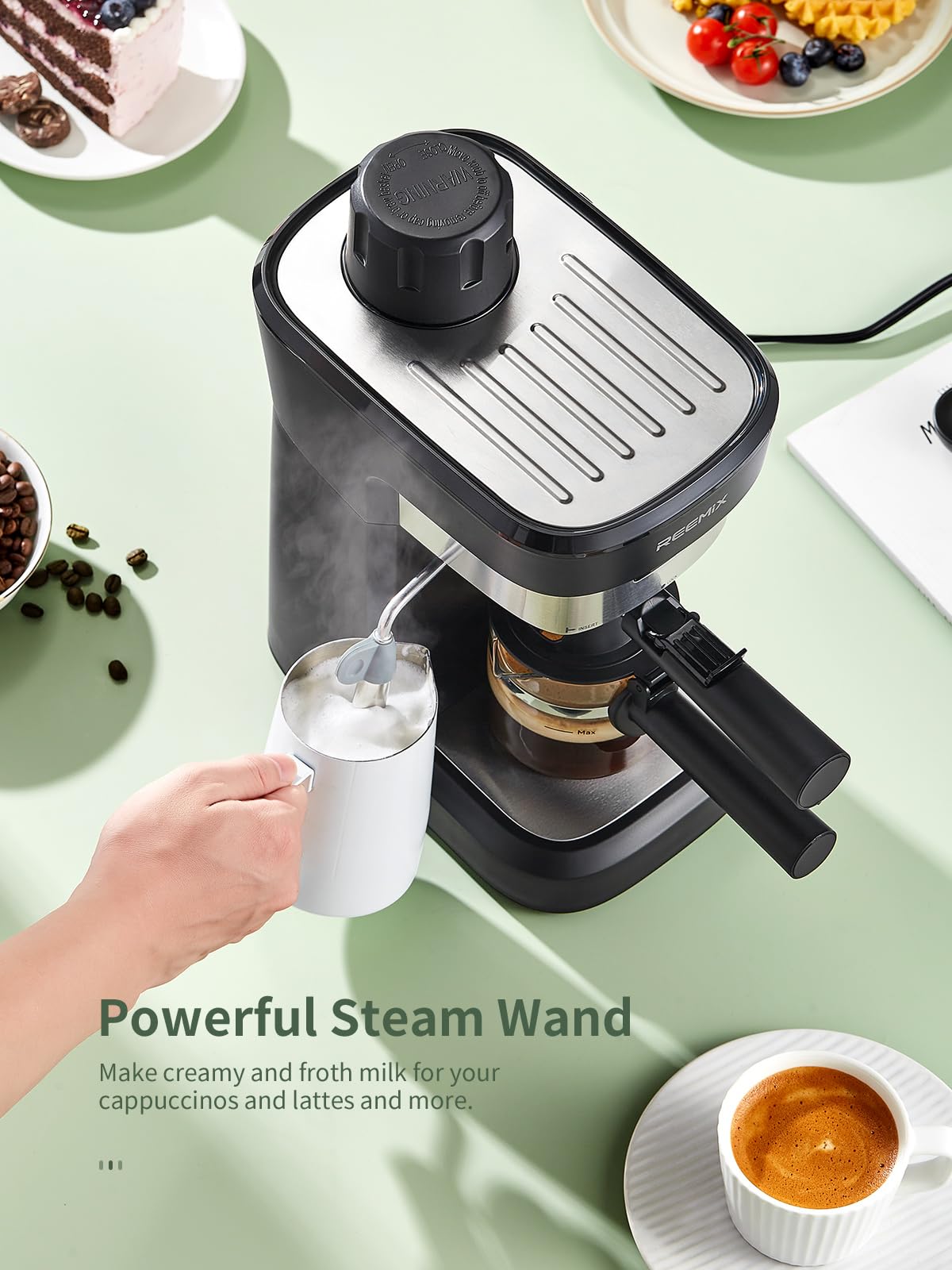 One-knob operation on Reemix simplifies at-home espresso