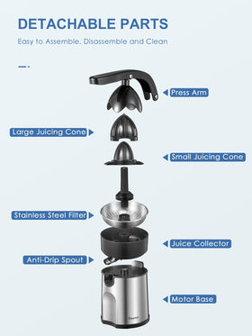 Juice pours smoothly from the spout, reducing mess with Reemix.