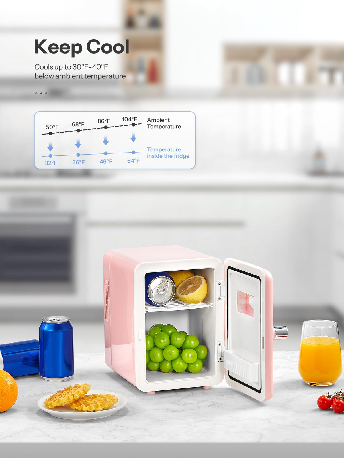 Reemix mini fridge 12V car-use cord ready for road trips