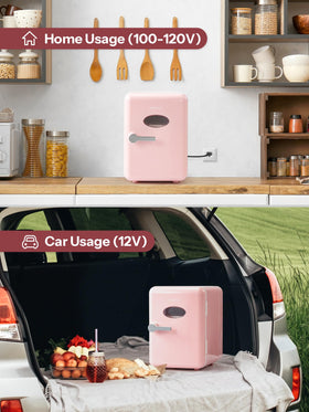 Reemix mini fridge retro handle adds vintage charm to rooms