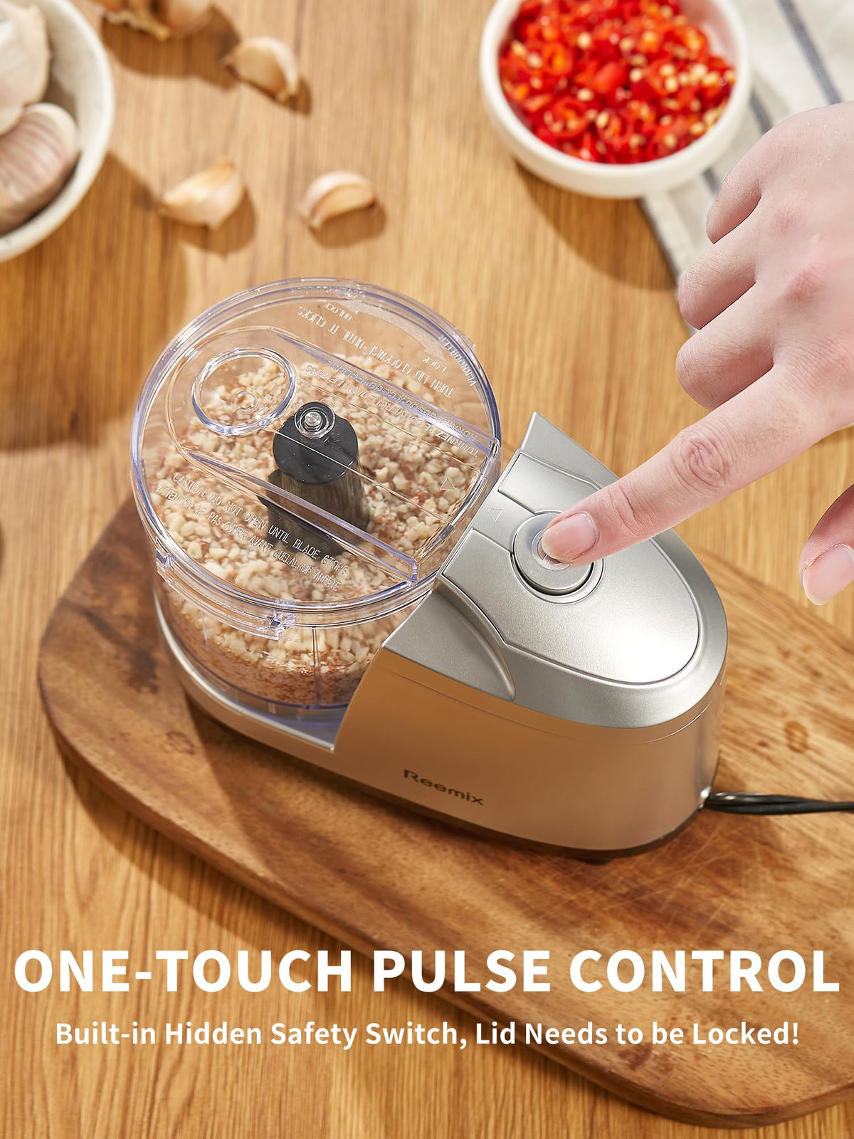 Reemix multipurpose chopping and dicing for versatile meal prep