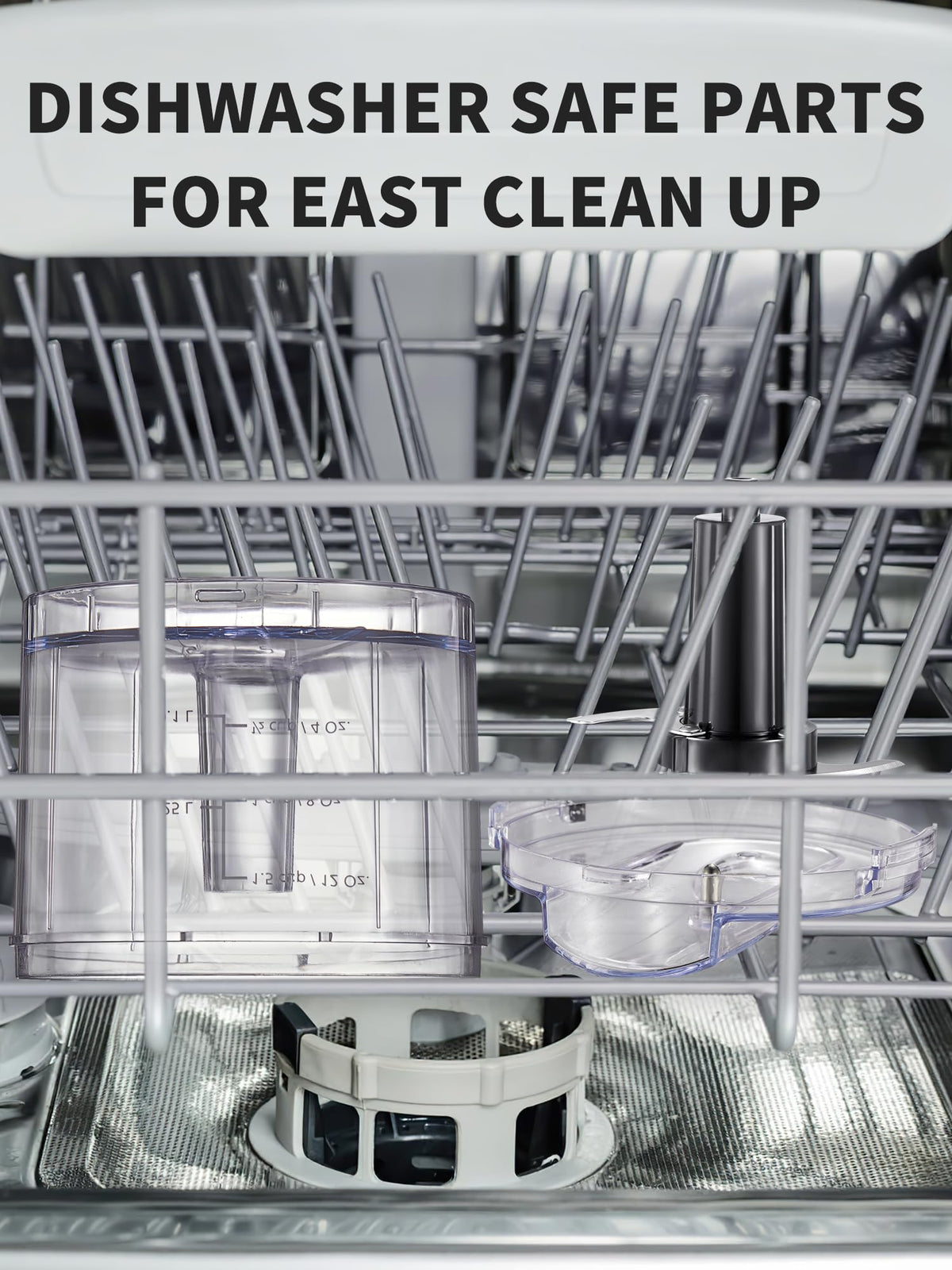 Reemix one-five cup chopper dishwasher-safe parts for easy cleanup