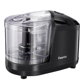 Reemix one-five cup chopper front view showing compact design for fast meal prep