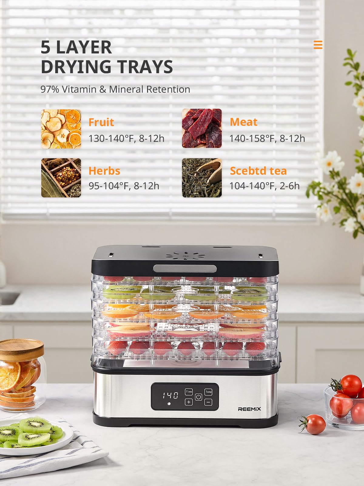 Reemix temperature and timer controls enable consistent results batch after batch