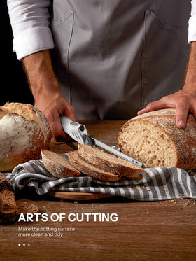 Reemix Z3042 electric knife with fork for easy serving.