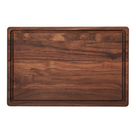 Refine Kitchenware black walnut cutting board care with mineral oil preserves finish.