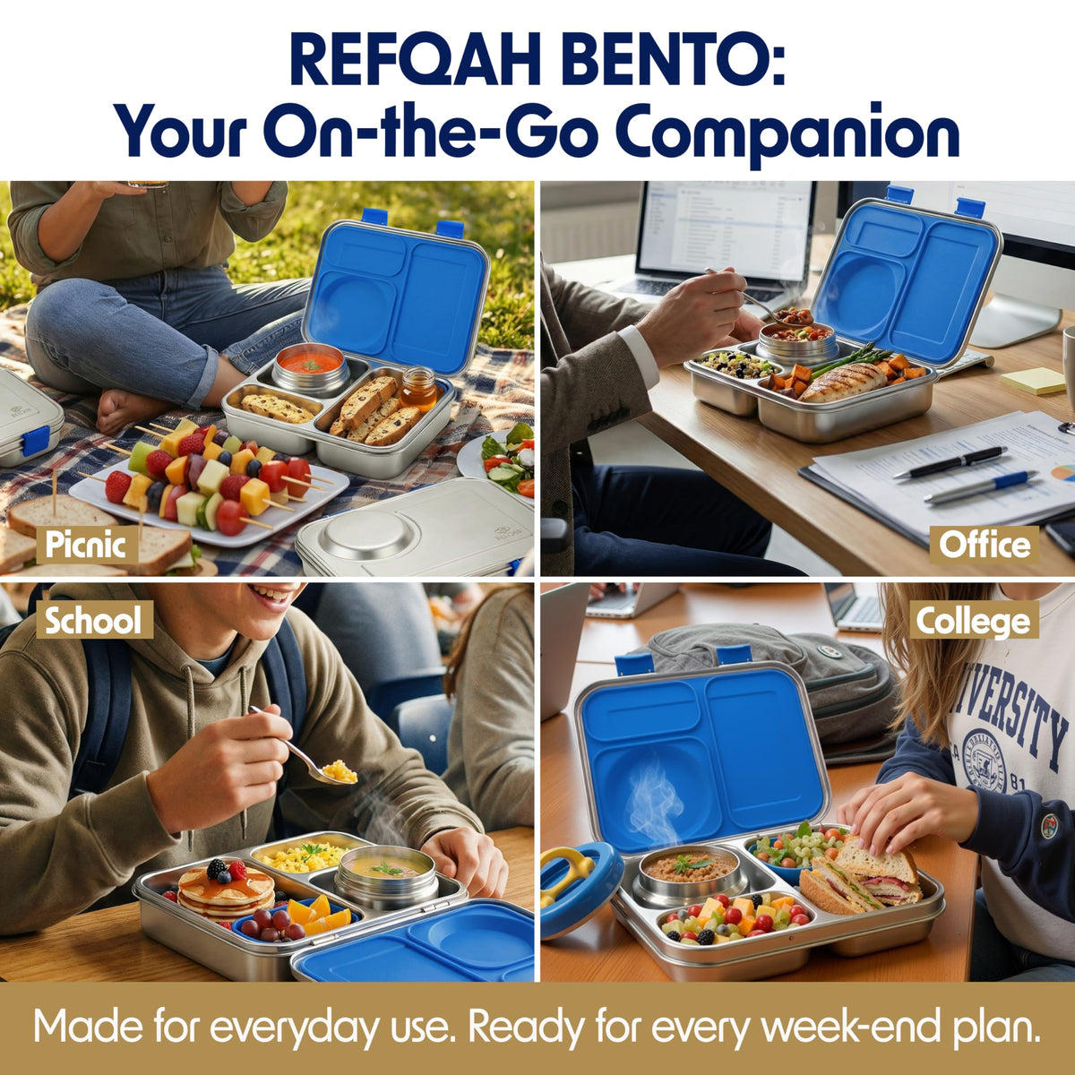 REFQAH dishwasher-safe tray supports easy cleaning after use