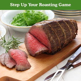 Regency Wraps cotton wrapped bands binding bacon wrapped filet with no string.
