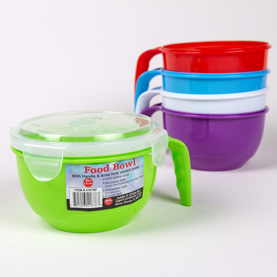 Regent Soup Bowl Set in four colors for versatile dining at home or dorm.