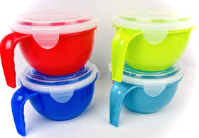 Regent Soup Bowl Set with Snap Lock Vented Cover keeps food fresh during storage.