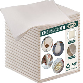 Reginary cheesecloth bulk pack, 50x50 cm, ready for straining and cooking prep.