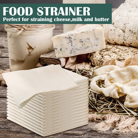 Reginary versatile cheesecloth being used for juicing, canning, and filtering.