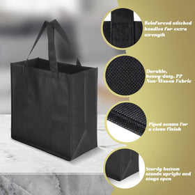 Reginary tote size 32x16x30cm fits groceries and books for storage.