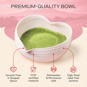 Rehny's pink matcha kit in box enhances gift-ready presentation