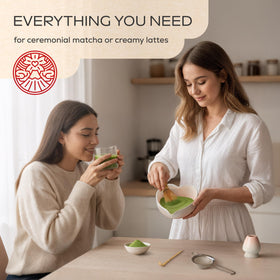 Rehny's stainless sifter ensures even texture in every cup