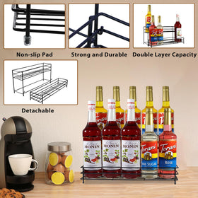 Rehuei anti-slip silicone pads stabilize bottles on the rack