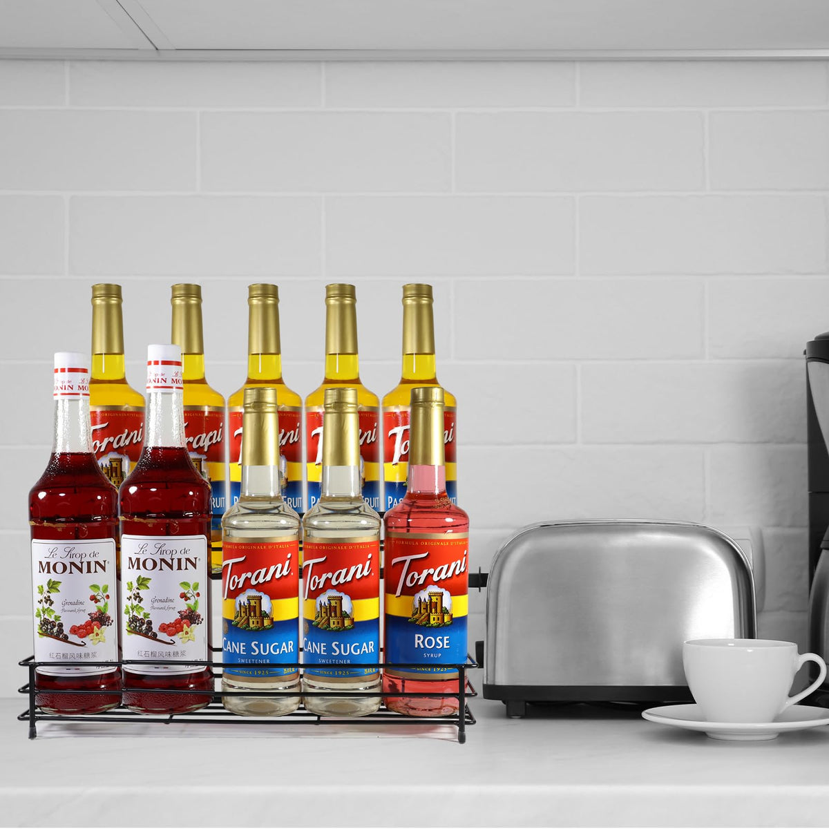 Rehuei kitchen countertop storage solution adds practical decor