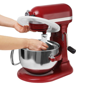 Reikame outer ring attached to bowl during active mixing.