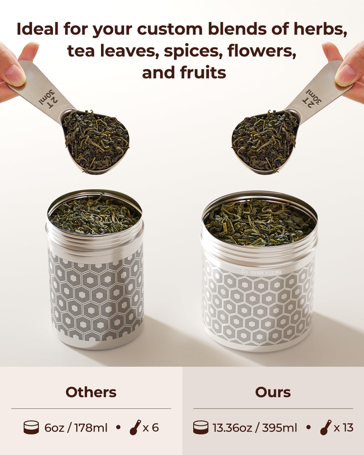 Extended 7.7-inch chain with hooks fits pots and teapots.