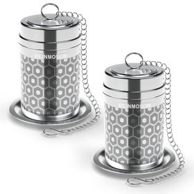 Reinmoson large tea infuser open chamber shows generous capacity for loose leaves