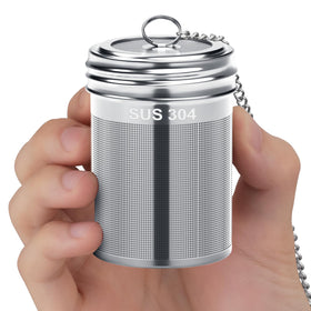 Reinmoson large tea infuser with threaded lid for secure brewing