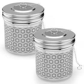 Reinmoson two-pack extra large tea infusers for loose tea and spice blends.
