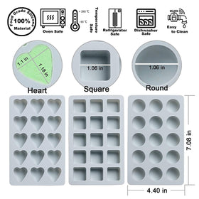 REKIDOOL round mold close-up ideal for gummies and chocolates.
