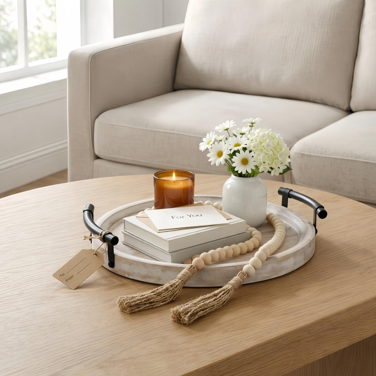 Relaxing Garden decor is for display and light organization, not direct food contact.