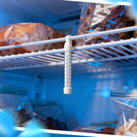 Relaxweex durable fridge freezer thermometer keeps reliable monitoring.