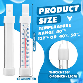 Relaxweex fridge-freezer thermometer hanging for easy inside monitoring.