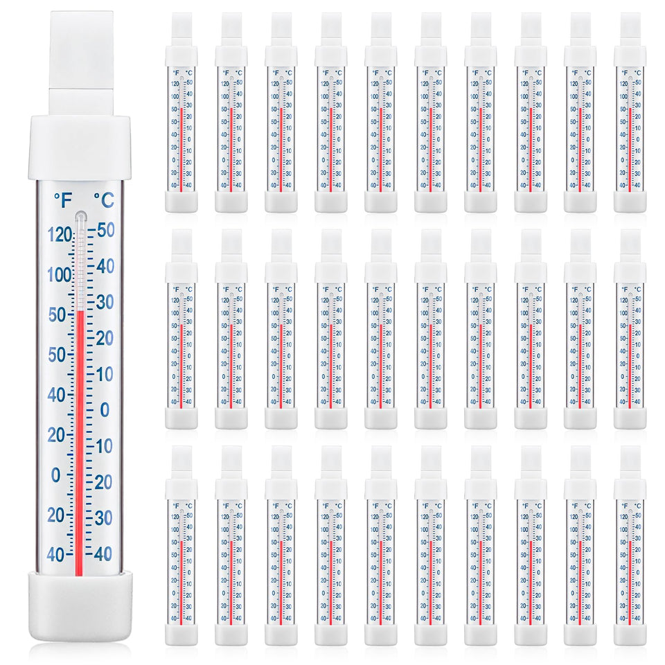 Relaxweex fridge thermometer analog long-strip for reliable temperature tracking.