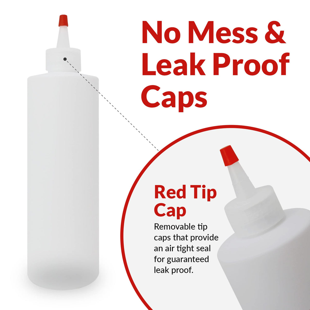 Reli 10-pack squeeze bottles reduce spills with leak-resistant caps