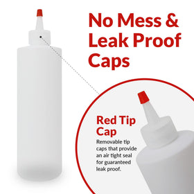 Reli 10-pack squeeze bottles reduce spills with leak-resistant caps