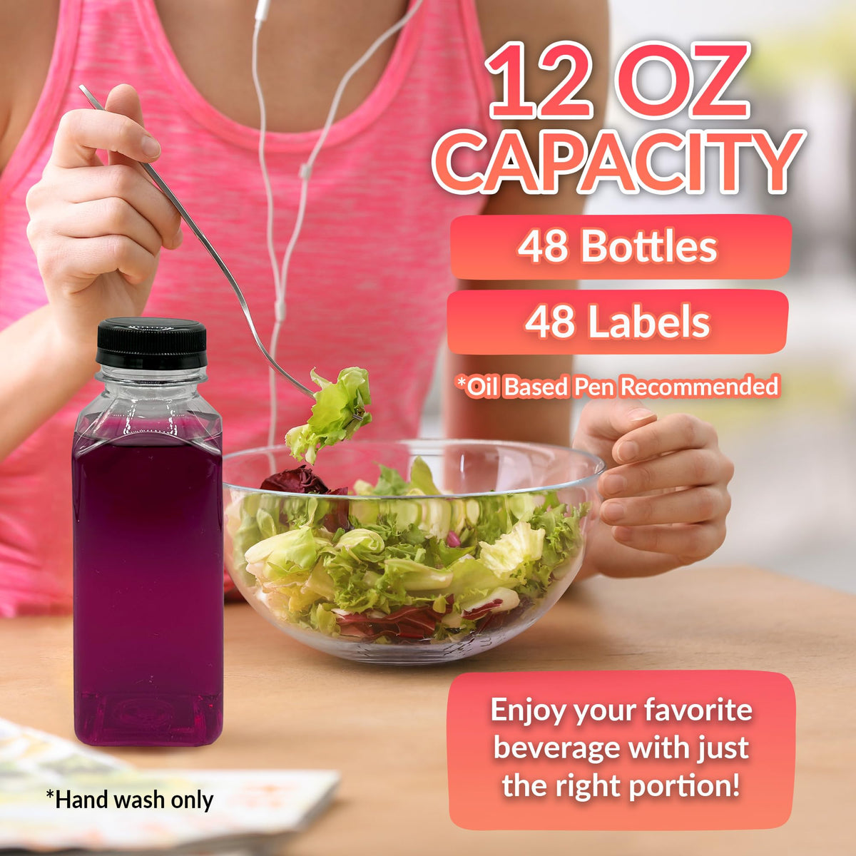 Reli 48 label stickers set for easy drink organization and branding