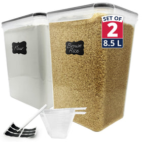 Reli 8.5L airtight container with front lid for secure pantry storage