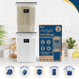 Reli BPA-free plastic XXL container ideal for flour, pasta, cookies