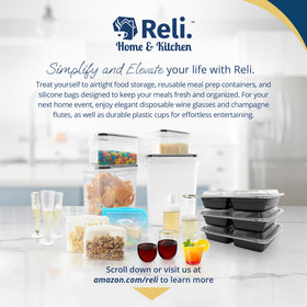 Reli dishwasher-safe containers for easy cleanup after cooking
