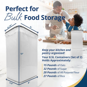 Reli stackable pantry design saves space during meal prep