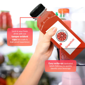 Reli tamper-evident cap on bottle ensures secure transport
