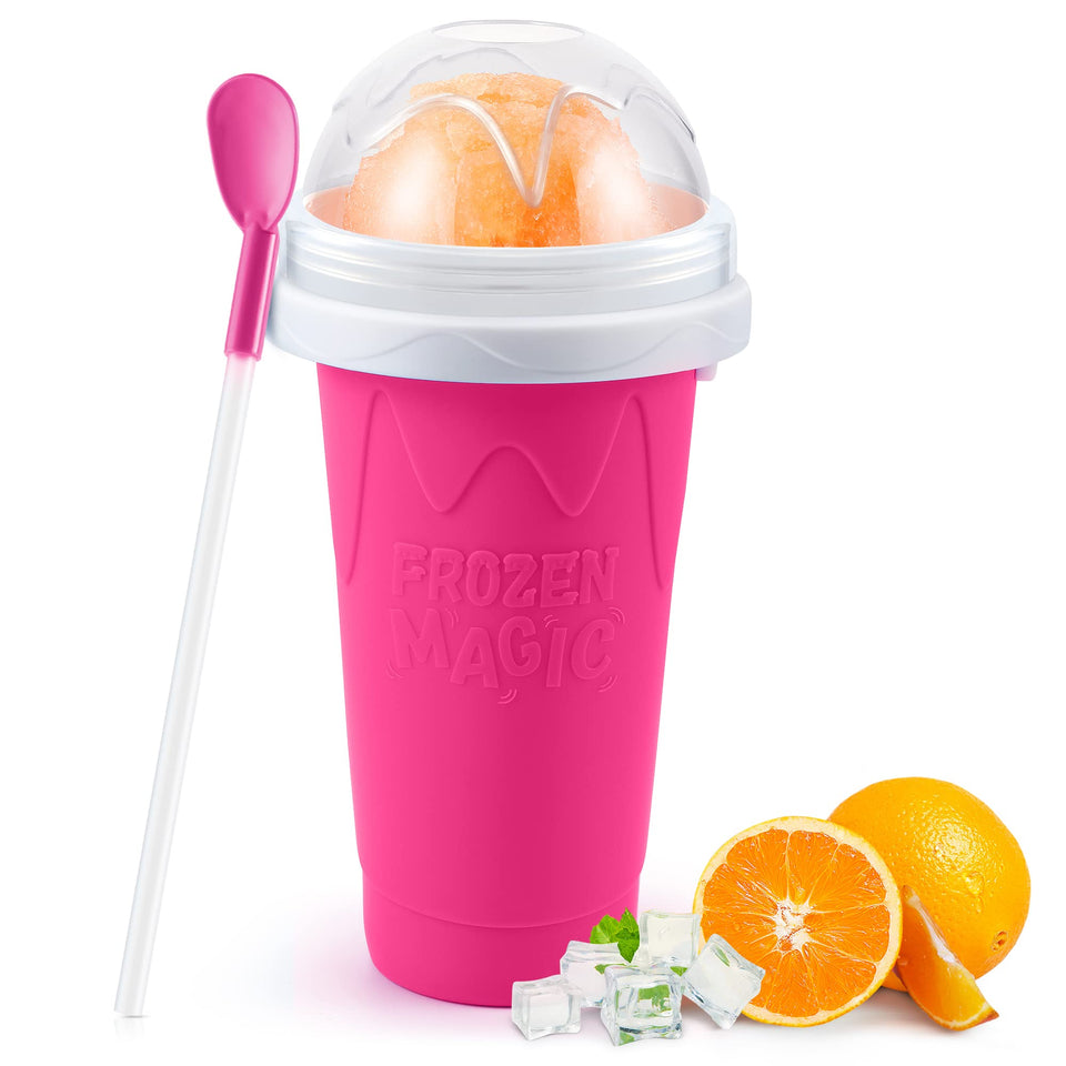 RELPOM Slushie Cup in the freezer ready for fast frozen treats.