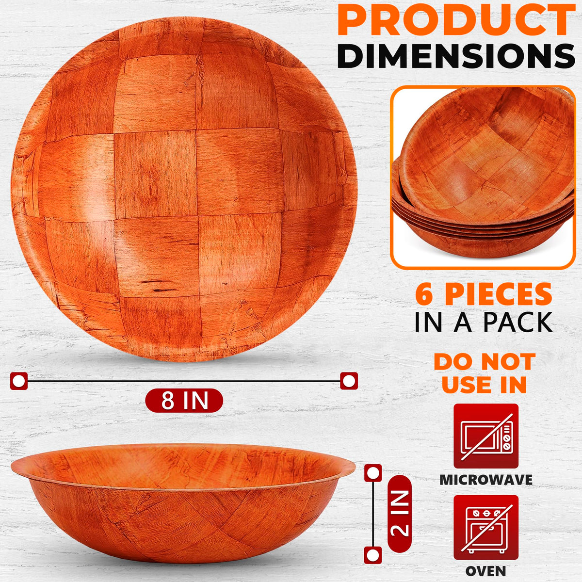 Reluen wooden bowls on a festive table ready for serving pasta