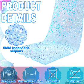Remagr blue sequin runner adds elegance to birthday celebrations and ceremonies