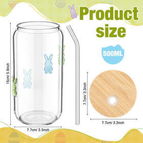 Remerry bunny design easter glass adds colorful charm to spring gatherings.